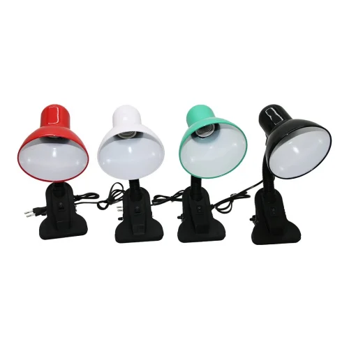 ENFA RA-625 ( MANDALLI ) ( ELEKTİRİKLİ=FİŞLİ ) MASA LAMBASI ( RENKLİ PLASTİK BAŞLIK ) ( 360° DÖNER BAŞLIK & KOL )*36