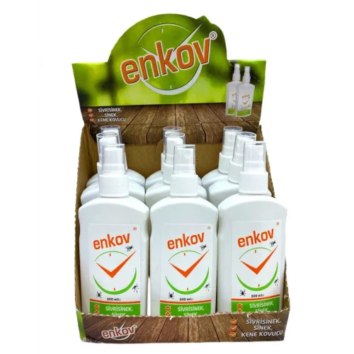 ENKOV ( VÜCUT LOSYONU ) ( K.SİNEK & SİVRİSİNEK ) KOVUCU ( SPREY ) ( 100ML )*12X8