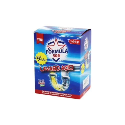 FORMULA 505 ( 3X50GR ) ( LAVABO AÇAR ) GRANÜL & TOZ*24=K