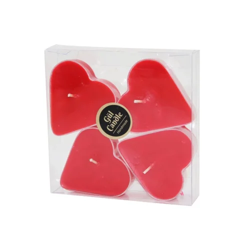 GÜL CANDLE GL-209 ( 4PCS KALP ) ( MİKA KRİSTAL KAPSÜL ) ( KOKULU ) MUM*34=K