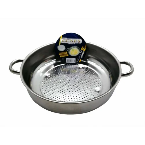 GÜNEŞ ( NO-2 & 28CM ) ( BASIK ) SÜZEK METAL SÜZGEÇ*75