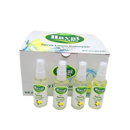HAYAT ( SPREY ) ( 50CC ) ( LİMON & 80° ) KOLONYA*36X8