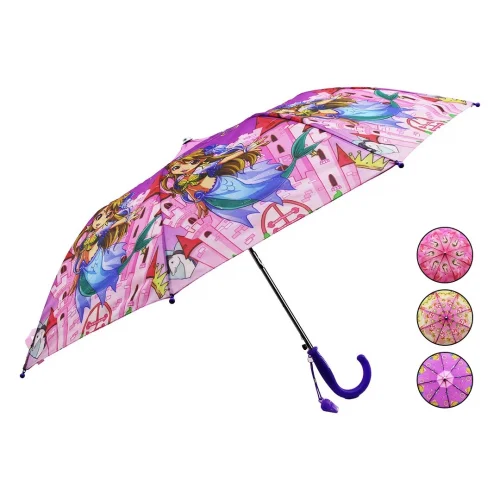 İBİCO-215 BASTONLU ( KIZ ÇOCUK ) ŞEMSİYE ( YARI OTOMATİK & RENKLİ DESENLİ )*12X6                     qwe05