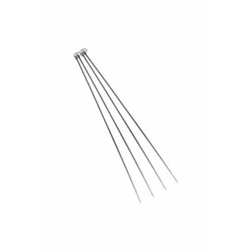 İBİCO C-400 ( CİĞER & DOMATES ) ( İNCE KARE BURGULU ) ( 50CM ) METAL MANGAL ŞİŞİ *100X5