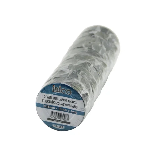 İBİCO İ13-028 ( SİYAH ) İZOLASYON ELEKTRİK BANTI ( 0.15MM X 18MM ) ( 6YDS )*10X50
