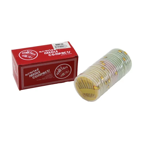 İBİCO İ20-002 ASSORTED NEEDLE COMPACTS-902  ( 25PCS ) ( YUVARLAK KUTU ) DİKİŞ İĞNESİ SETİ *24X60