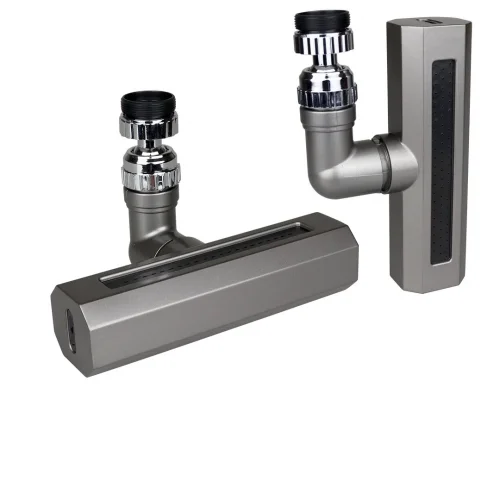 KINETEX KTX-3288 ( SİYAH ) ( GENİŞ & ŞELALE ) ( 4 FONKSİYONLU  & 360° OYNAR BAŞLIK ) PERLATÖR MUSLUK UCU*100