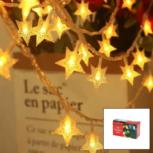LED DECORATİVE LİGHTS SDR-LED-117 ( 3MT ) ( PİLLİ ) ( YILDIZ ) ( 2 FONKSİYONLU ) PERİ LED & DEKOR LAMBA*100