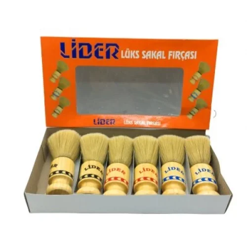 LİDER-1102 ( AHŞAP SAPLI ) SAKAL FIRÇASI*6X60