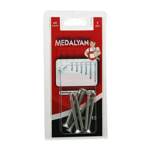 MEDALYAN DL-13 ( 4.8X50 ) MATKAP UÇLU VİDA YHB ( 7PCS )*12X10