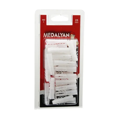MEDALYAN DL-47 ( NO-8 ) DÜBEL BEYAZ ( 25PCS )*12X9