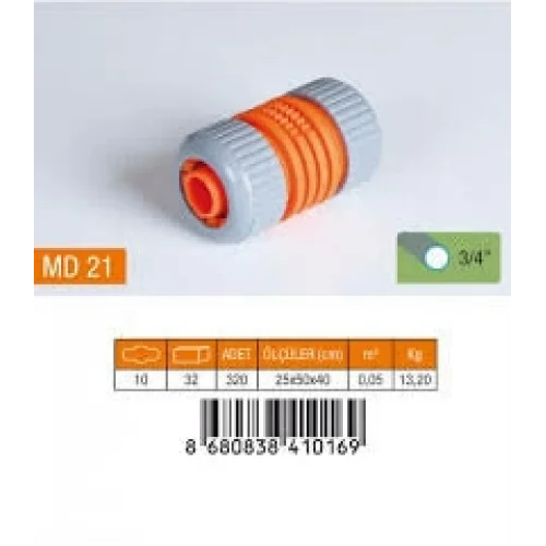 MEDALYAN MD-21 LÜX HORTUM EKİ 3/4 *10X32