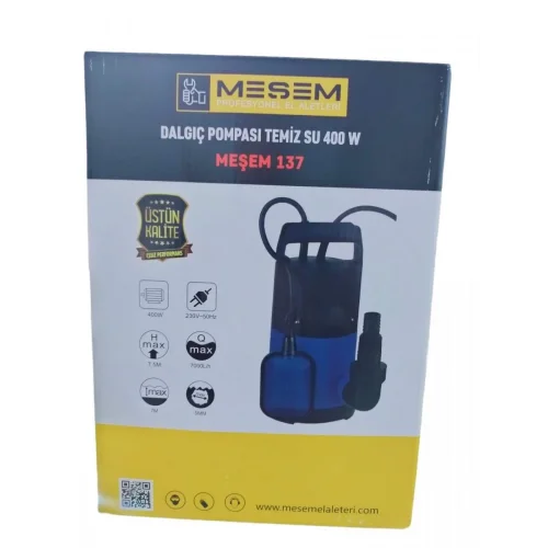 MEŞEM DALGIÇ SU POMPASI TEMİZ SU 400 W