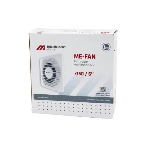 MUTLUSAN-001 211 000 150 00 00 ME-FAN (150) (6) BANYO TUVALET HAVALANDIRMA ASPİRATÖRÜ (20W) (2800RPM) (160M3/H)*12