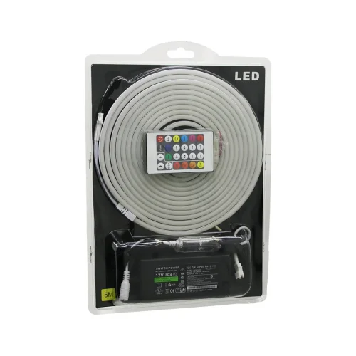 NEON LED SDR-LED-105 ( 5MT ) ( KUMANDALI & ADAPTÖRLÜ ) ( NEON ) ŞERİT LED ( 12V )*25
