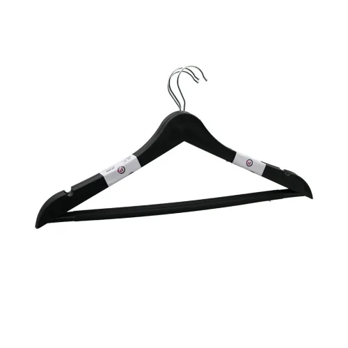 Pİ HOME Pİ-481 ( 3PCS ) NATURAL ( SERT PLASTİK ) ELBiSE ASKISI ( METAL BAŞLI )*36