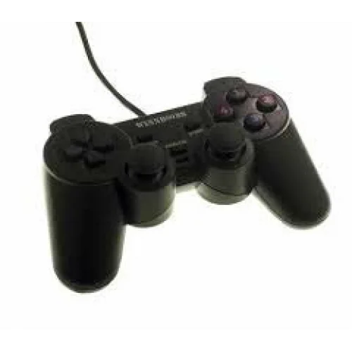 PLATOON PL-2596 ( KABLOLU ) ( PS2 MODELİ ) GAME JOYPAD PC SİYAH ANALOG OYUN KOLU*60