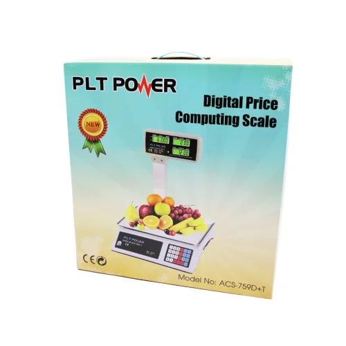 PLT POWER ACS-759D+T ( KAFALI ) ( BÜYÜK ) DİJİTAL KARPUZ TERAZİ TARTI ( 40KG/2GR ) ( 7 FİYAT HAFIZASI ) ( FİŞ ŞARJLI )*4
