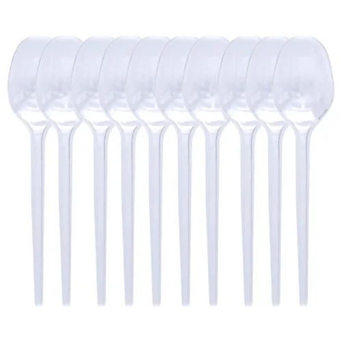 PRATİKON PR-1142 ( ŞEFFAF ) PLASTİK KAŞIK ( 10PCS )*50=K