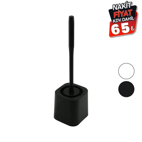 QLUX BSF-00978 ( SİLİKON ) WC & KLOZET FIRÇA SETİ ( PLASTİK SAP & HAZNE )*12=K