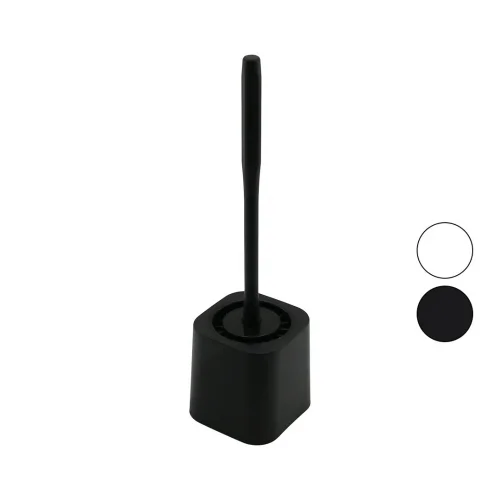 QLUX BSF-00978 ( SİLİKON ) WC & KLOZET FIRÇA SETİ ( PLASTİK SAP & HAZNE )*12=K