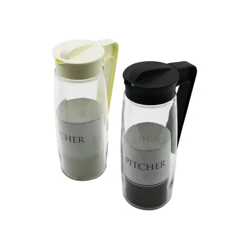 QLUX C-00242 KAREFE OVAL ( DÜZ ŞEFFAF CAM ) SÜRAHİ ( 1600 CC ) ( PLASTİK KAPAK ) ( TAK--ÇIKAR (7=ŞEKİL) PLS.KULP )*6=K