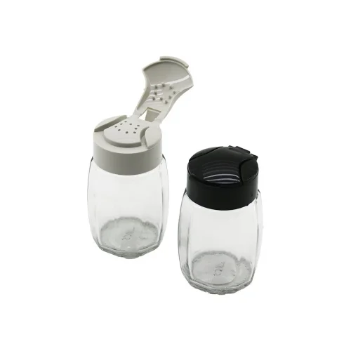 QLUX C-00284 DROP ( ÇOKGEN ) ( ŞEFFAF CAM ) TUZLUK & BAHARATLIK ( 100CC ) ( PLASTİK KAPAK= TEK SİTİL DÖKÜM )*40=K