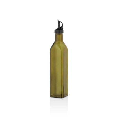 QLUX C-00406 ( CAM ) ORGANİK YAĞDANLIK ŞİŞE ( 500ML ) ( PLASTİK KİLİTLİ KAPAK )*15=K