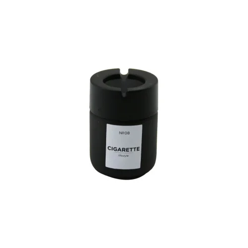 QLUX C-00549 ( 212CC ) ( SİYAH CAM ) KÜLLÜK ( SİYAH PLASTİK KAPAK ) ( ( NO-08 CIGARETTE & KÜL TABLASI )*20=K