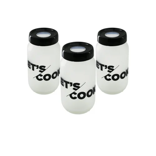 QLUX L-00142 ( 3PCS ) ( 100CC ) FLU SAKLAMA KABI & CAM KAVANOZ SET*1=K