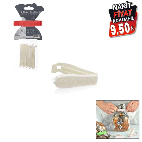 QLUX L-00364 ( 5PCS ) POŞET KLİPSİ SET ( PLASTİK )*25X2