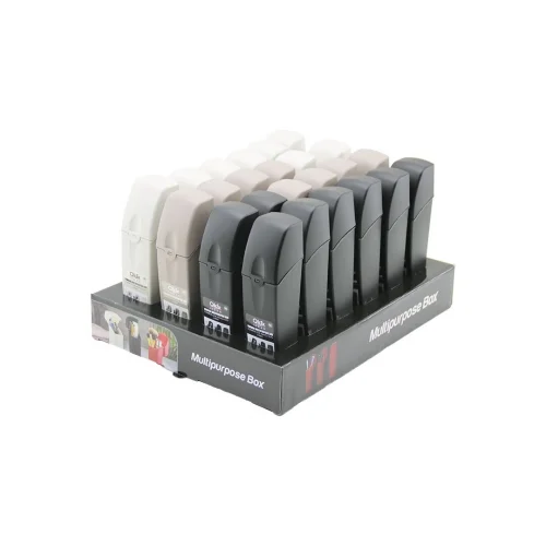 QLUX L-00531 COMBOX ÇOK AMAÇLI KUTU ( RENKLİ PLASTİK ) ( 20.5X5X5CM ) ( DİŞ FIRÇALIK & KALEMLİK & KOZMETİK FIRÇALIK VB. )*24X2