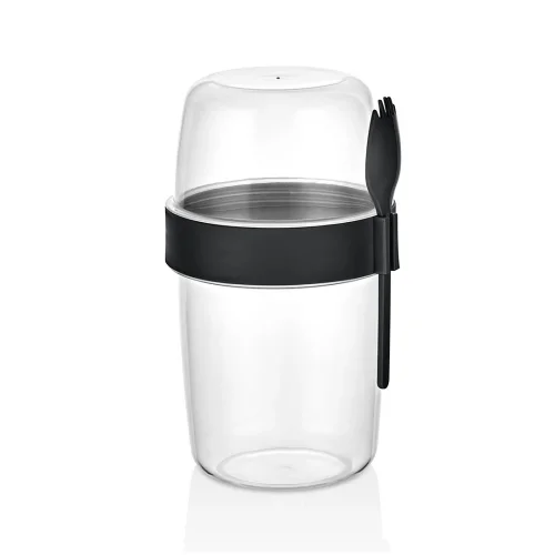 QLUX L-00977 BOMONTİ YOĞURT KABI ( 2 BÖLMELİ = 300+600ML )*24=K