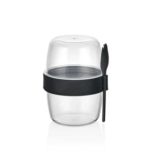 QLUX L-00978 BOMONTİ YOĞURT KABI ( 2 BÖLMELİ = 300+300 ML)*24=K