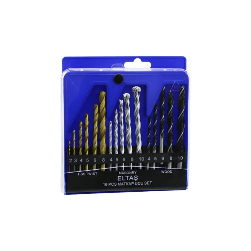REAL ÖZS ÖZS-1003 ( 16PCS ) MATKAP UCU SETİ ( AHŞAP & METAL & BETON )*50