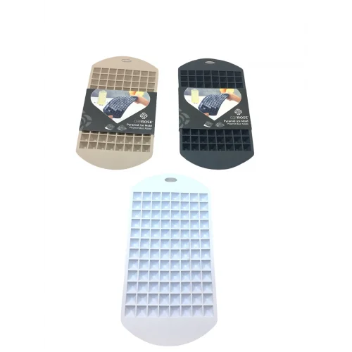 REDROSE GP-146 ( MİNİ PİRAMİT ŞEKİL ) ( 96LI ) ( SİLİKON ) BUZLUK KALIP ( RENKLİ ) ( ASKILIKLI )*60=K