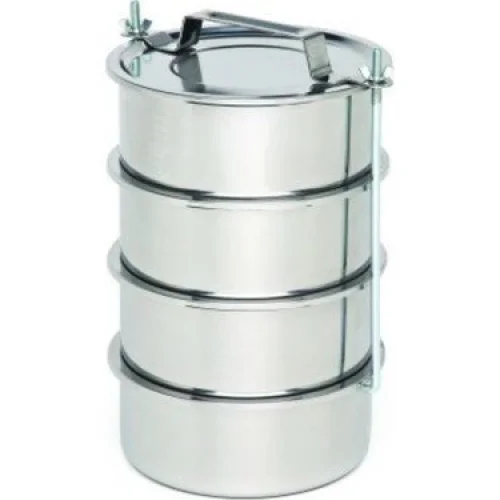 SADA GÜNEŞ ÇELİK NO-14CM ( 4LÜ ) ( METAL ) SEFER TASI ( DERİNLİK : 4.5CM ) ( TAŞIMA KULP=BAĞLAMA KANCALI )*50