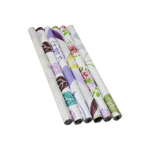 SELF ADHESİVE FOİL YAKUT-12947 ( RENKLİ ÇİÇELİ & DESENLİ ) ( 45CM X 2MT ) FOLYO YAPIŞKANLI DUVAR KAĞIT*120