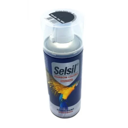 SELSİL TAB-429 ( SİYAH ) PARLAK SPREY BOYA ( 400ML )*12X1