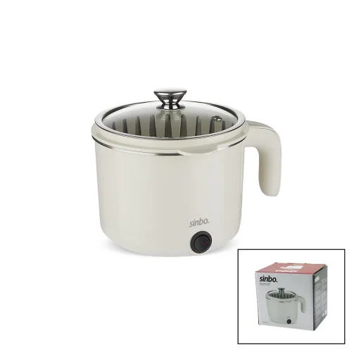 SİNBO SCO-5063 ( ELEKTRİKLİ ) ( ÇOK FONKSİYONLU ) PİŞİRİCİ ( PASLANMAZ ÇELİK ) TENCERE ( 800ML )*12