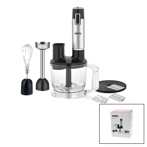 SİNBO SHB-3186 (TURBO) MULTİ BLENDER SETİ (DOĞRAYICI& MİKSER& BLENDER) (RENDE DİLİM DİSKLERİ) (300W) (2LT HAZNE)*4