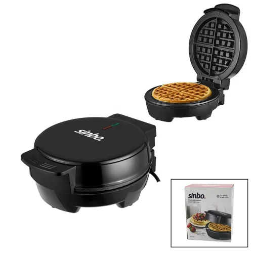 SİNBO SSM-2589 ( DÖKÜM ) BELÇİKA WAFFLE MAKİNESİ ( ELEKTRİKLİ ) ( 4 WAFFLE ) ( YAPIŞMAZ YÜZEY ) ( 1000W )*6