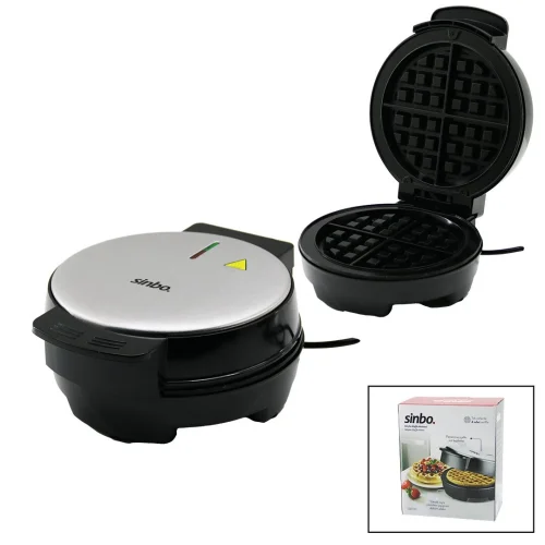 SİNBO SSM-2591 BELÇİKA WAFFLE MAKİNESİ ELEKTRİKLİ (4 WAFFLE & YAPIŞMAZ DÖKÜM PLAKA) (PASLANMAZ ÇELİK ÜST KAPLAMA)*6