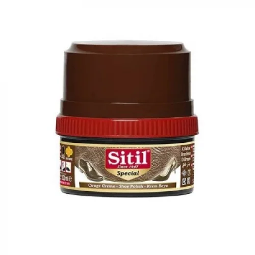 SİTİL ( 175ML & KOYU KAHVE ) KREM AYAKKABI BOYASI*12X4