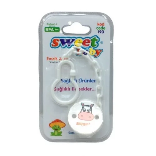 SWEET BABY FATOŞ BEBE KOD-190 ( EMZİK ASKISI ) ( PLASTİK ZİNCİRLİ & RESİMLİ MANDALLI )*30X18