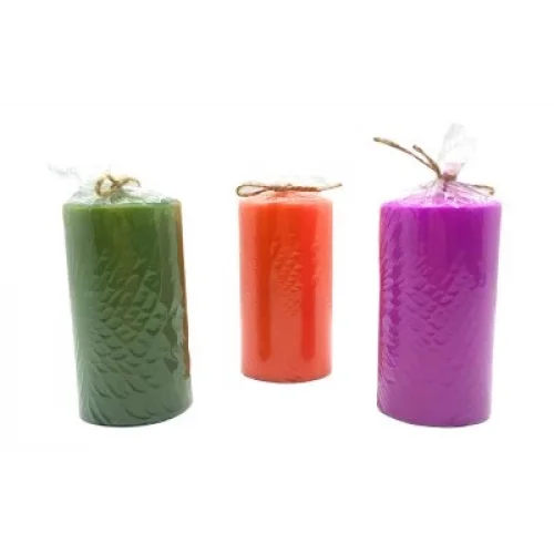 TAKOZ-006 ( SİLİNDİR RENKLİ ) ( KÖPÜK & BÜYÜK BOY ) MUM*24=K