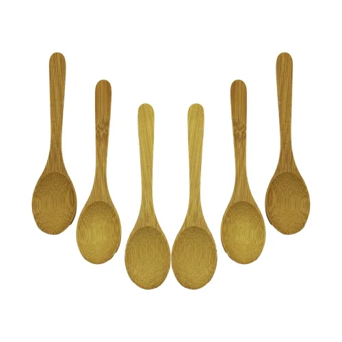 TATA BAMBOO & WOOD DMR-8467 ( 6PCS & OVAL ) AHŞAP BAMBU ( ÇAY KAŞIK ) SETİ*500