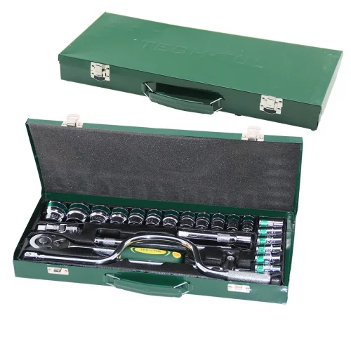 TECH-TUL TT-106 MIRROR ( 24PCS ) LOKMA SETİ ( METAL ÇANTALI )*1