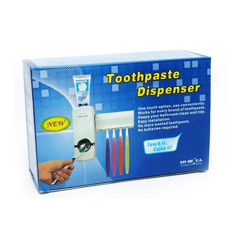 TOOTHPASTE DİSPENSER JX-200 DMR-844 ( OTOMATİK ) DİŞ MACUNU SIKACAK & ( 5Lİ ) DİŞ FIRÇALIK SETİ*120
