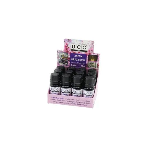 UCC ESANSİYEL KOKU YAĞI ( JAPON ÇİÇEK ) ( BUHARDANLIK & ÇAMAŞIR MAKİNE & ÜTÜ VB. KULLANIM ) ( 10ML )*12X42